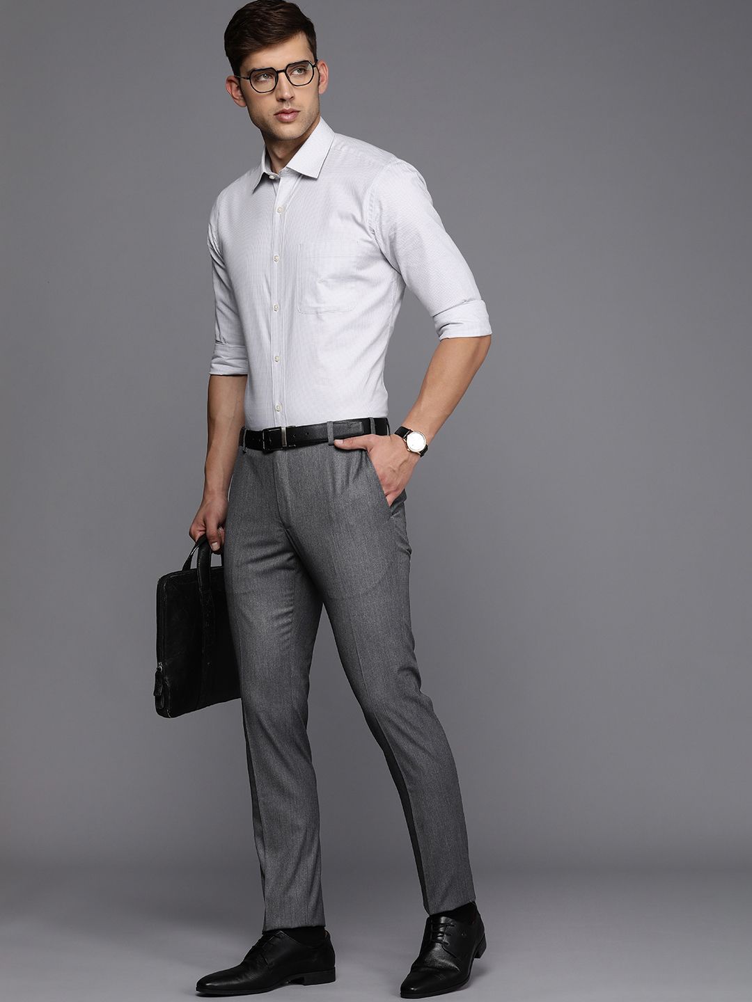Raymond Men Slim Fit Formal Trousers