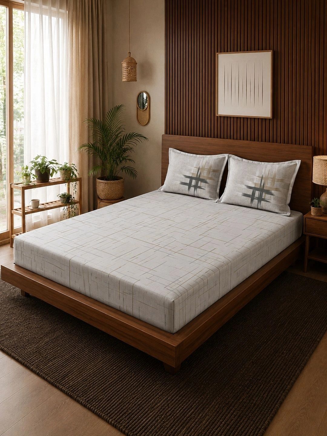 Moda Rapido X KLOTTHE Cadar Katil Putih 400 TC dengan 2 Sarung Bantal