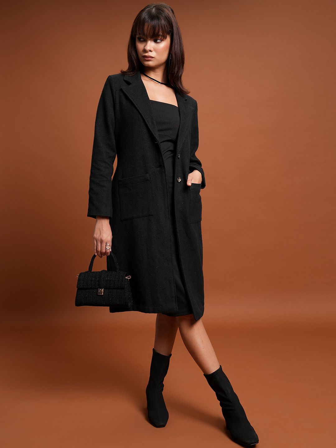 CHIC BY TOKYO TALKIES Lapel Collar Overcoat