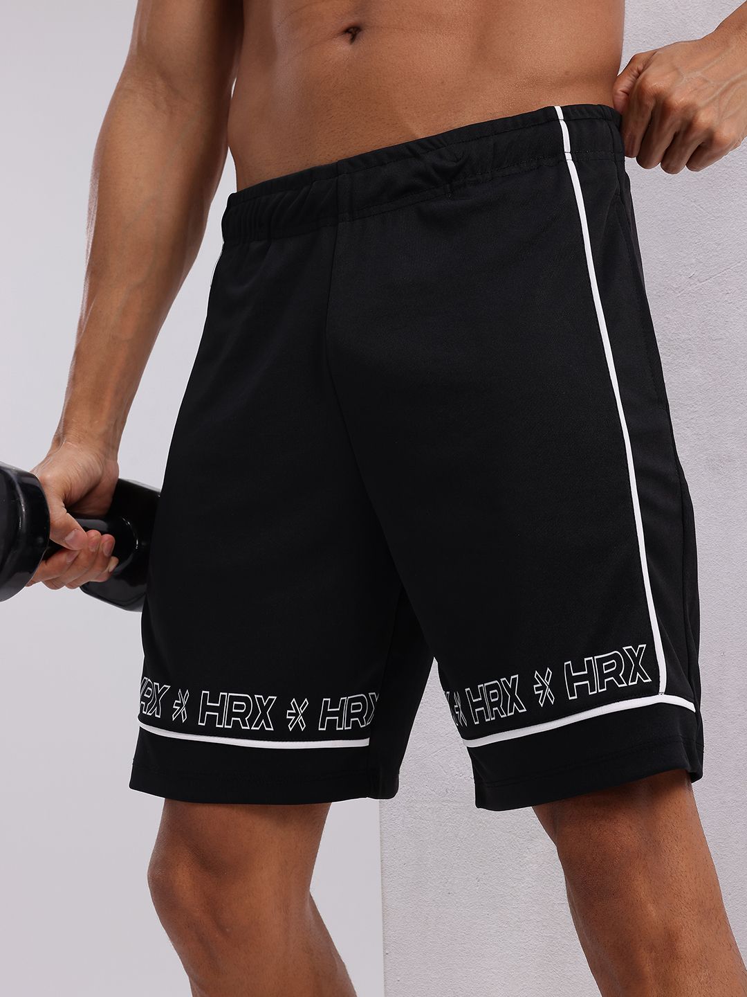 HRX by Hrithik Roshan Men Typography Printed Training Shorts