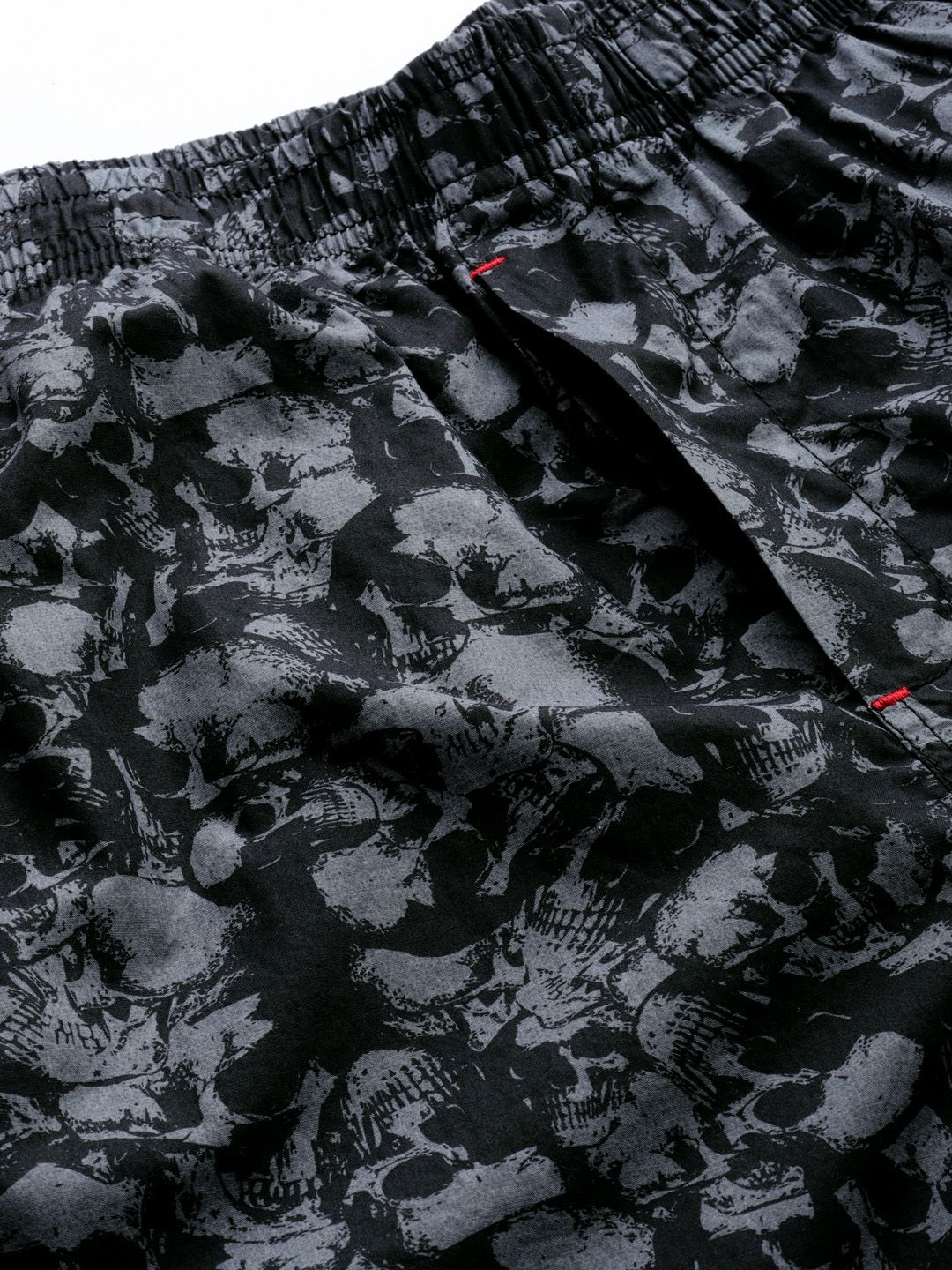 The Indian Garage Co Men Black & Grey Printed Lounge Pants