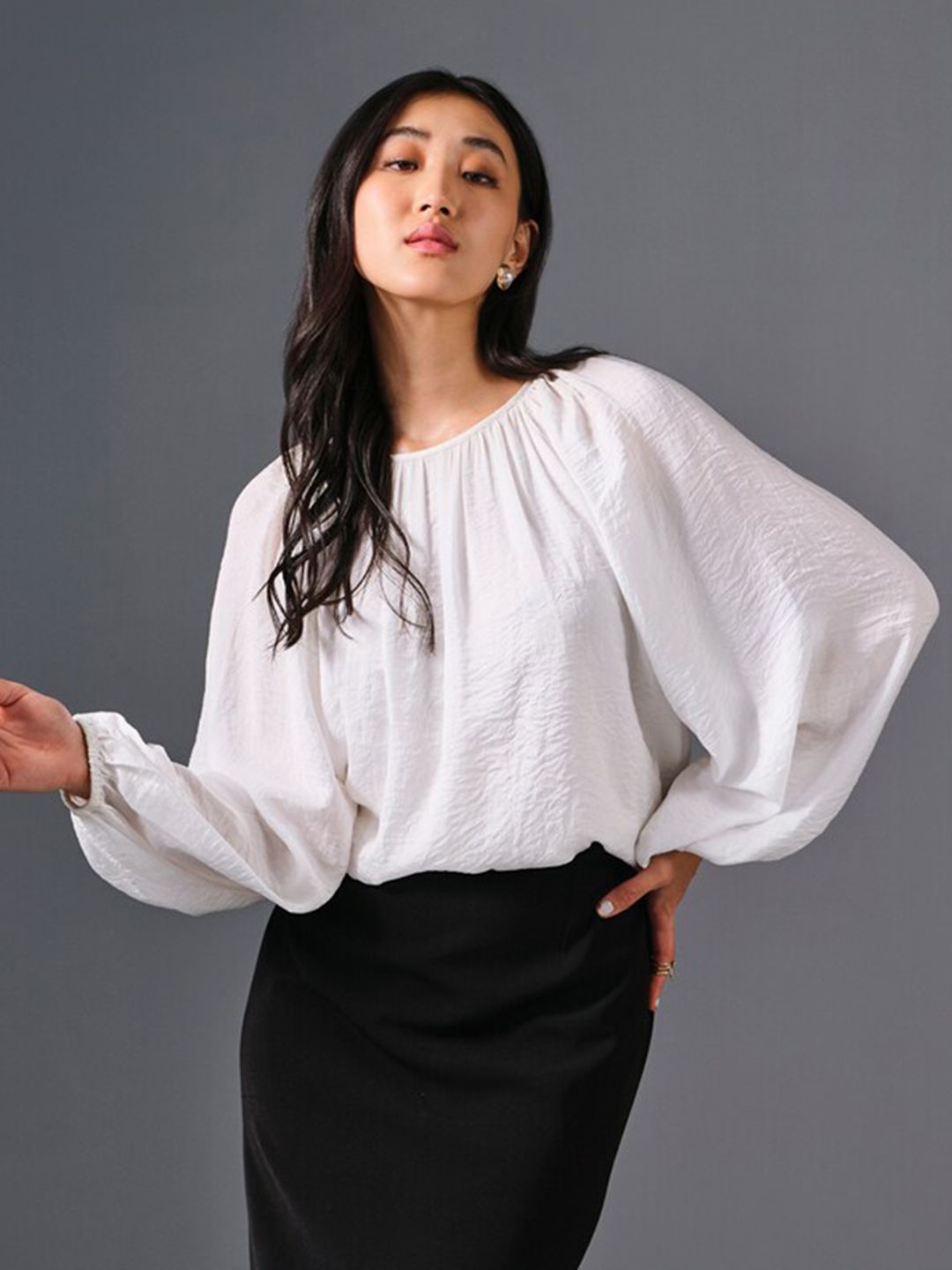 AND Flared Sleeve Top