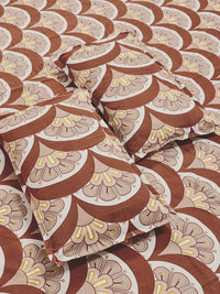 Moda Rapido X KLOTTHE Coklat Floral 300 TC Cadar King dengan 2 Sarung Bantal