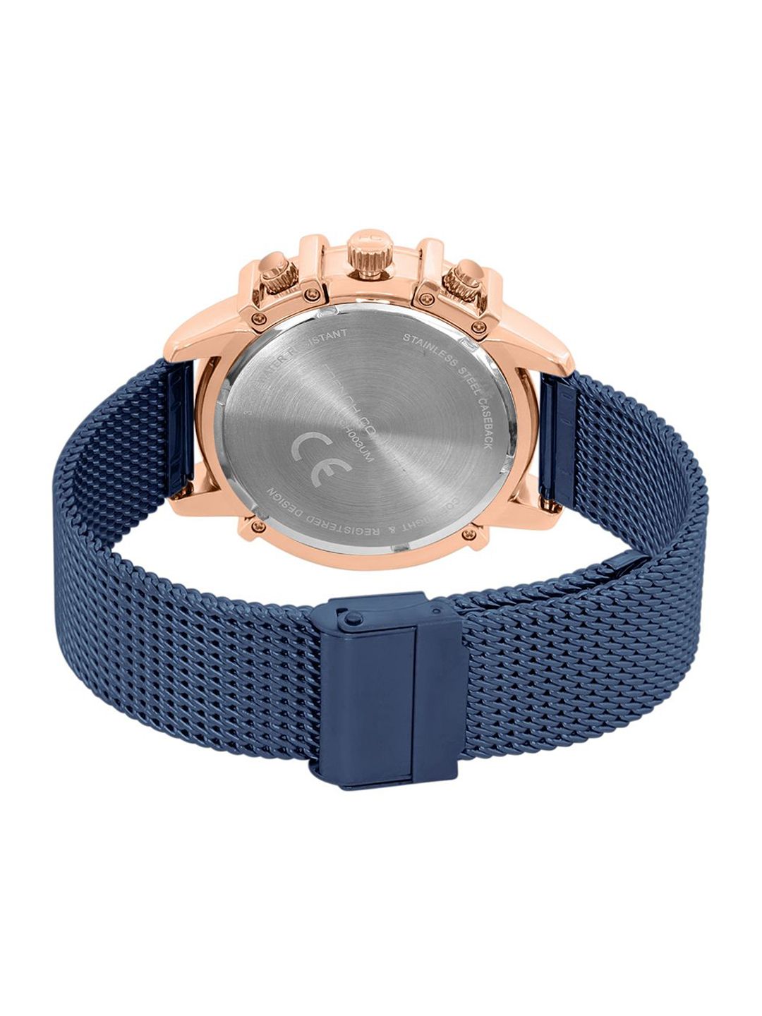 French Connection Men Stainless Steel Bracelet Straps Chronograph Watch FCH003UM