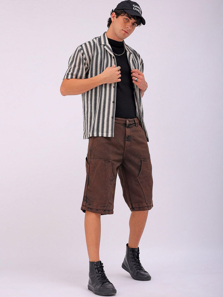 The Indian Garage Co  Solid Men Chino Shorts