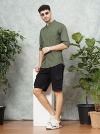The Indian Garage Co Men Regular Fit Opaque Casual Shirt