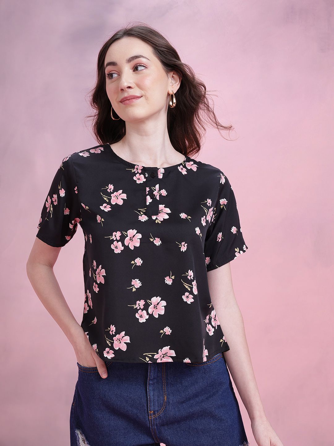 DressBerry Floral Print Top