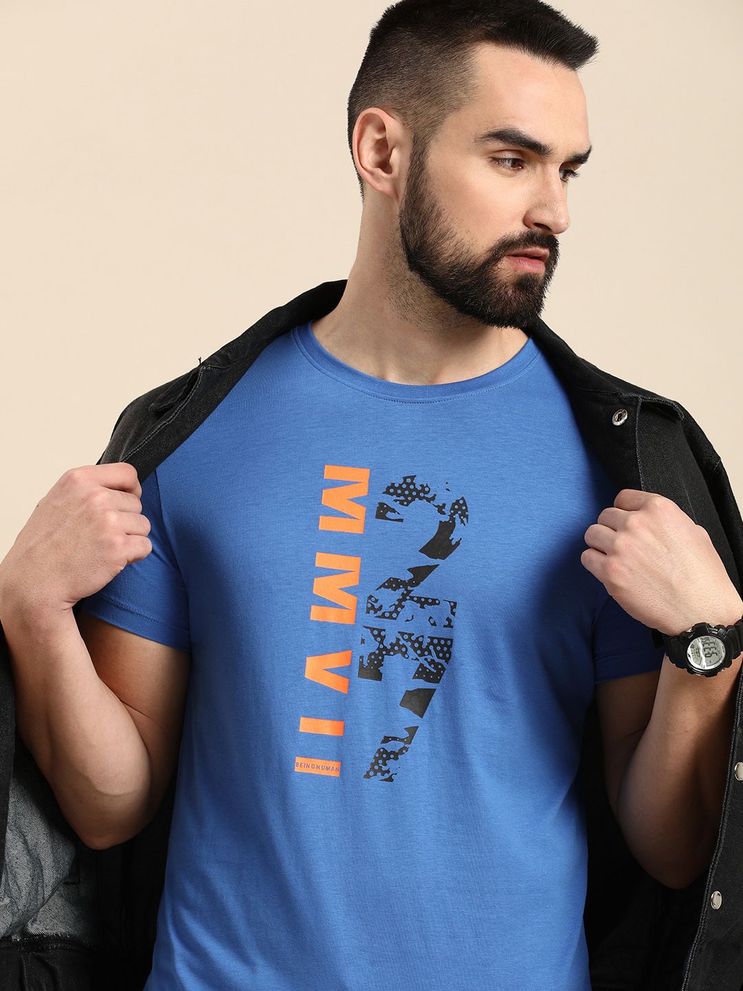Being Human Graphic Printed Pure Cotton T-shirt