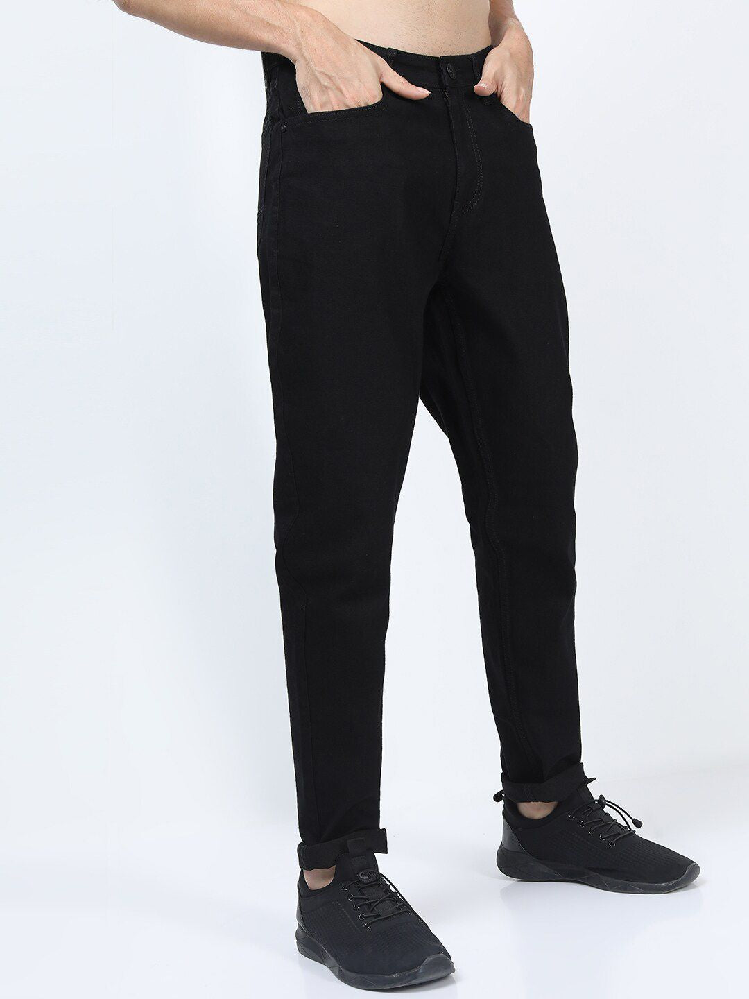 HIGHLANDER Men Black Slim Fit Stretchable Jeans
