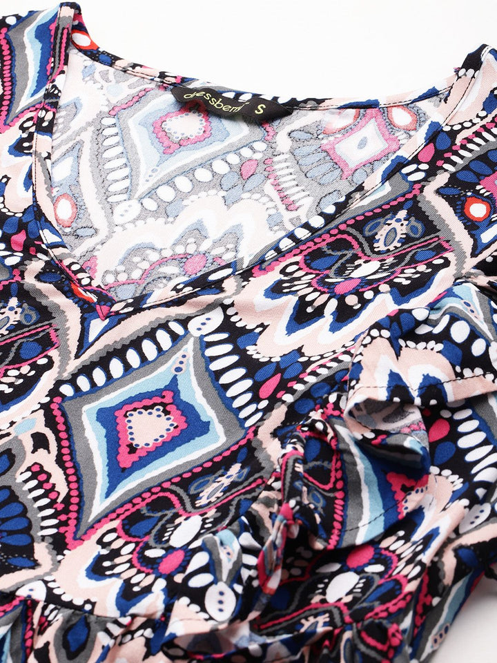 DressBerry Printed Ruffled Co-Ords