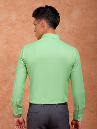 The Indian Garage Co. X Luxe Slim Fit Spread Collar Opaque Cotton Formal Shirt
