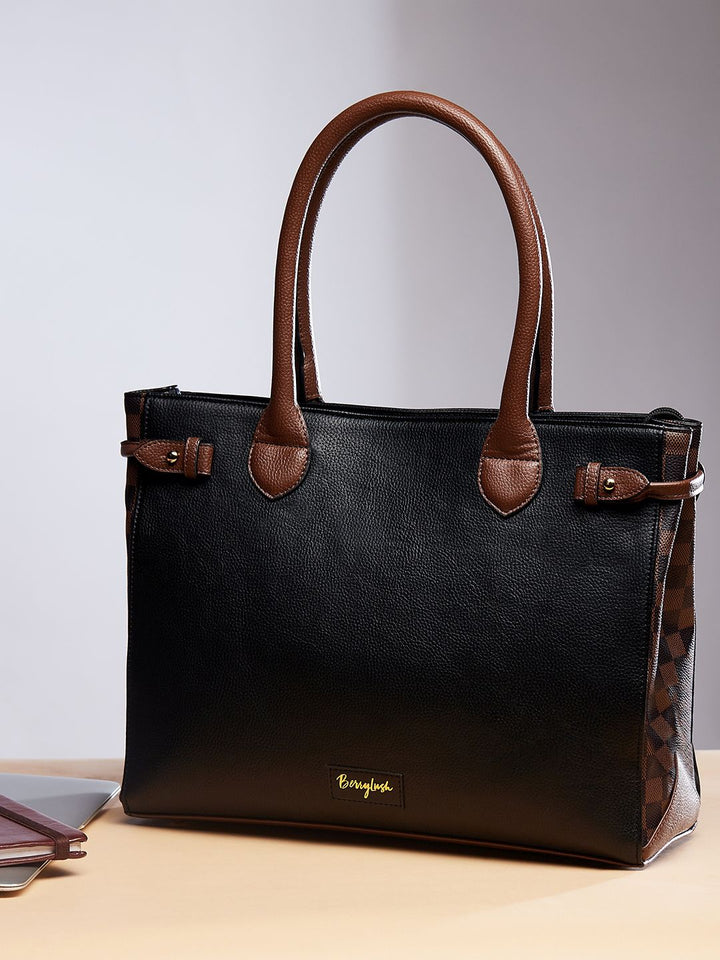 Berrylush Colourblocked Structured Shoulder Bag