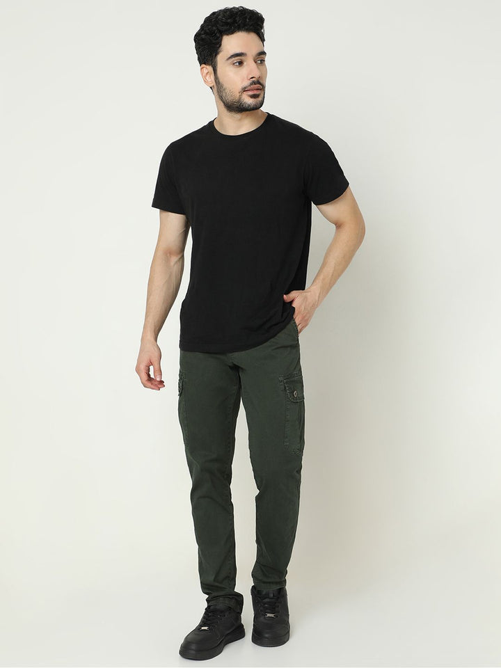SPYKAR Men Slim-Fit Cargo-Style Trousers