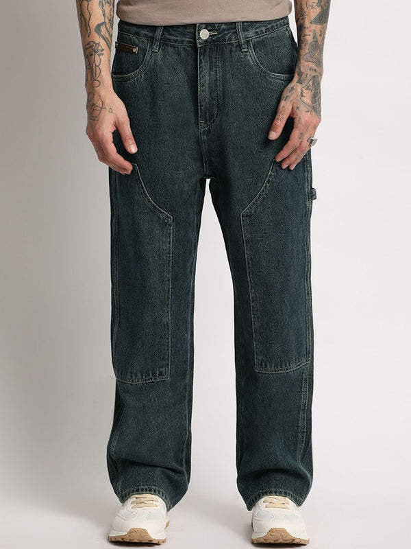 THE BEAR HOUSE Men Straight Fit Clean Look Stretchable Jeans