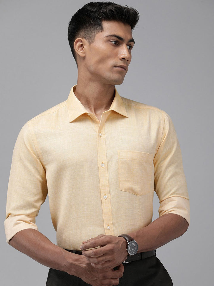 Park Avenue Self Design Slim Fit Textured Formal Shirt