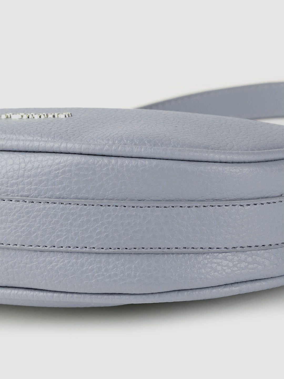 Lino Perros Women Grey Solid Structured Baguette Bag