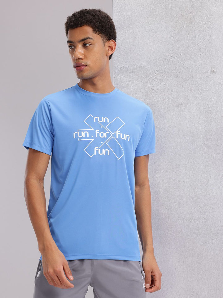 HRX by Hrithik Roshan Brand Logo Print Rapid-Dry Running T-shirt