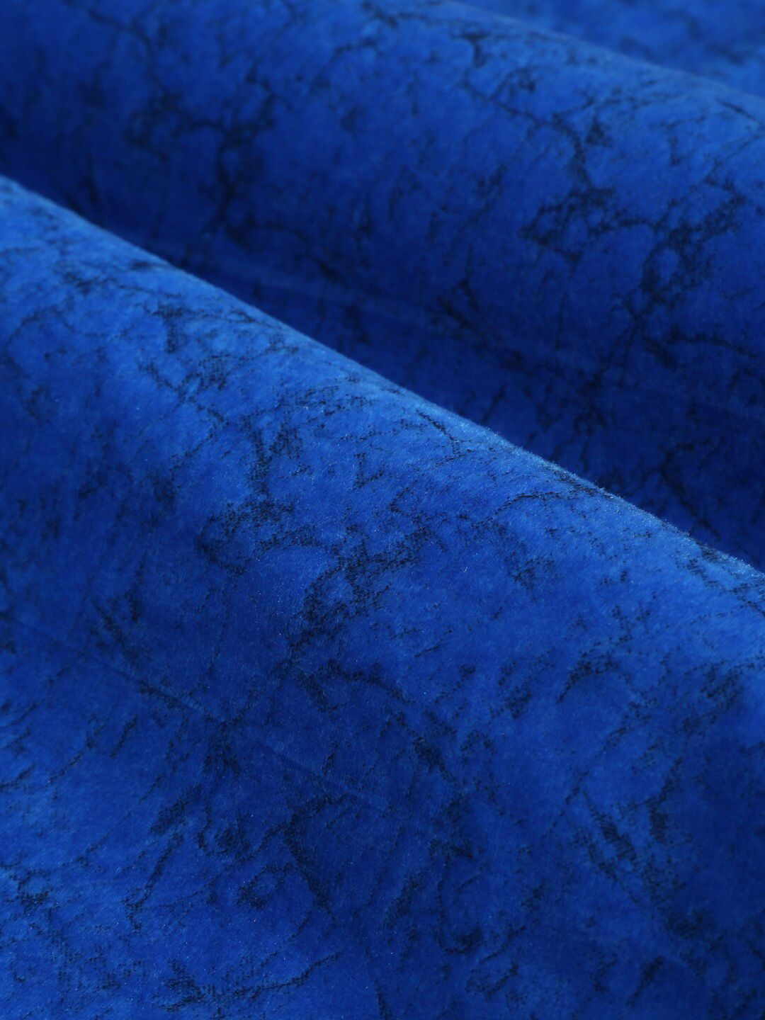 Cortina Set Of 2 Blue Velvet Room Darkening Window Curtain
