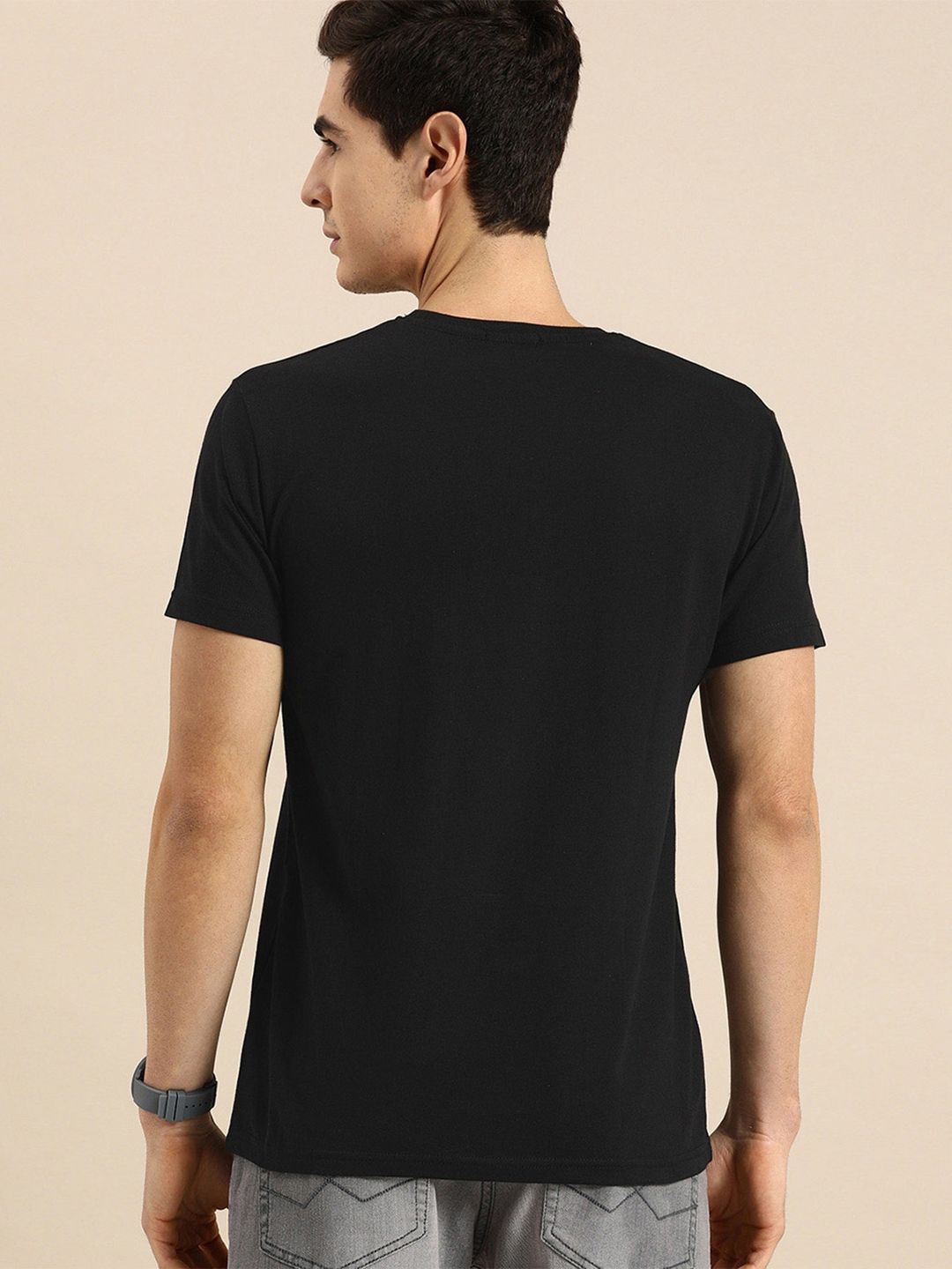 Bewakoof Official Dc Merchandise Batman Outline Logo T-Shirt