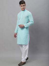 SOJANYA Embroidered Pure Cotton Kurta With Churidar