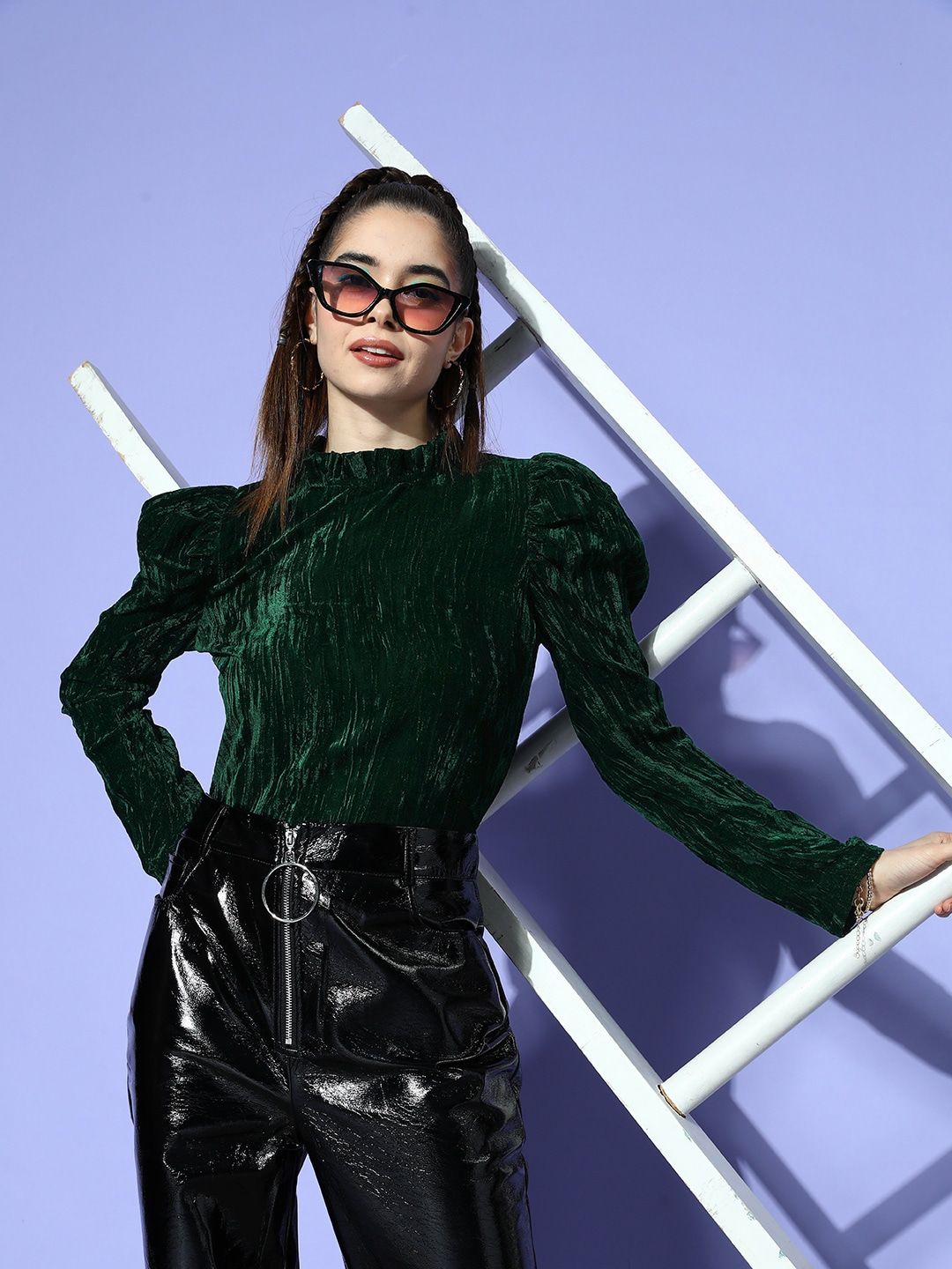 Berrylush Solid Velvet Top
