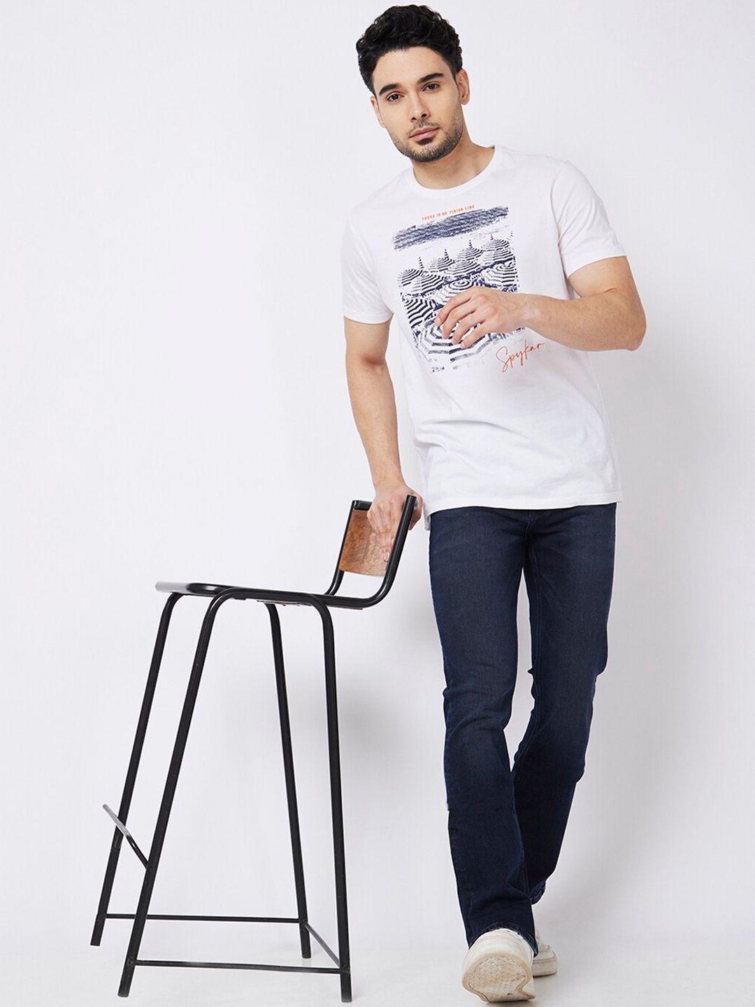 SPYKAR Men Clean Look Rafter Relaxed Fit Stretchable Jeans