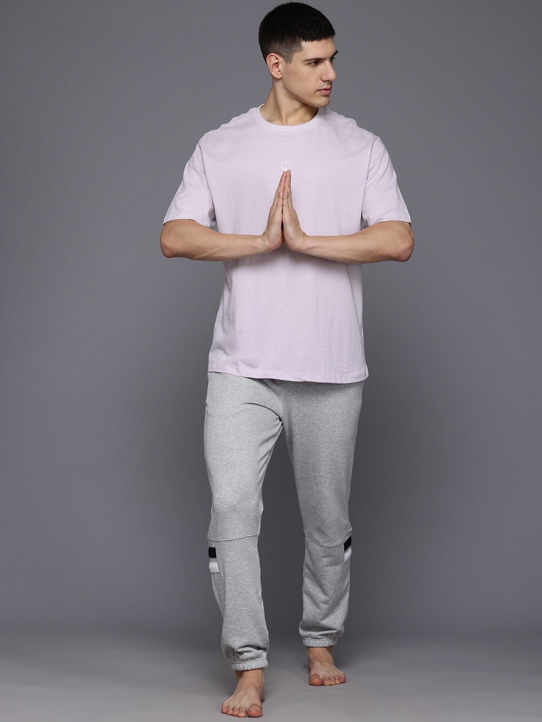HRX by Hrithik Roshan Abstract Printed Yoga T-shirt