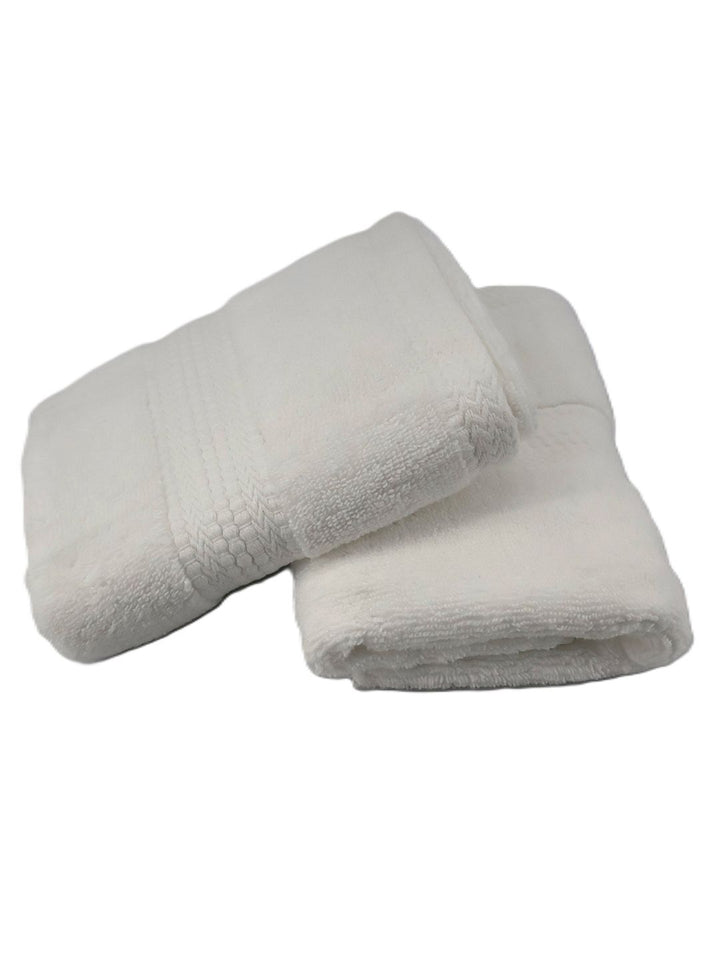 BOMBAY DYEING White 2 Pieces Pure Cotton 650 GSM Hand Towels