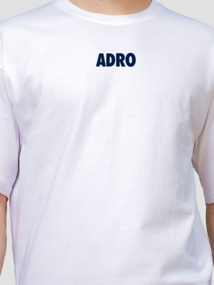 ADRO Men Graphic Printed Round Neck Cotton Oversized T-Shirt
