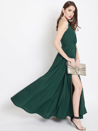 Berrylush Green Wrap Maxi Dress