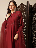 House of Pataudi Paisley Embroidered Sequinned Jashn Kurta with Trousers & With Dupatta