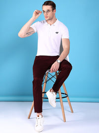 The Indian Garage Co Men Slim Fit Mid-Rise Trousers