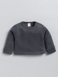 Moms Love Infant Boys Pure Cotton Applique Detail Dungaree With Sweatshirt