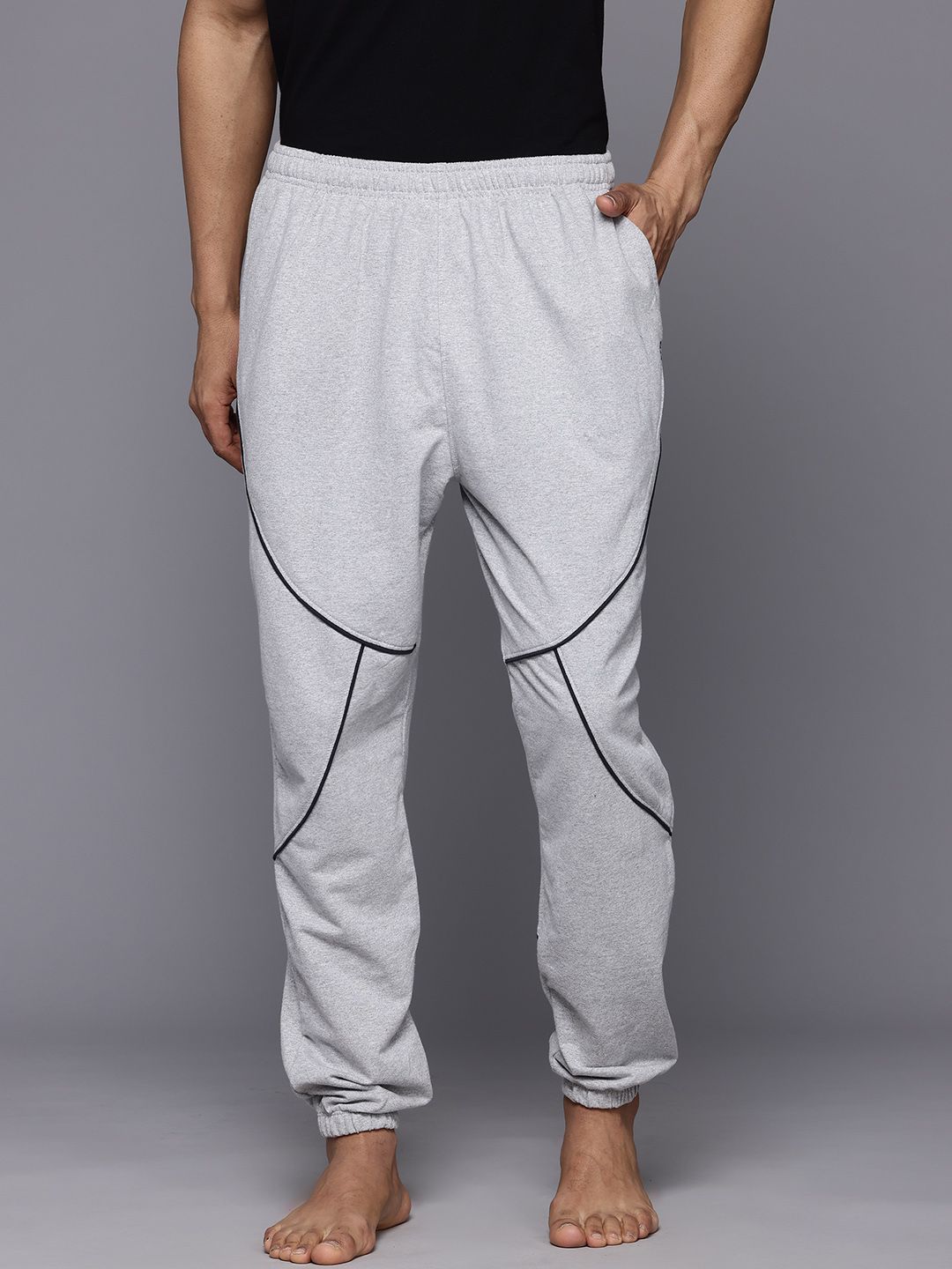 HRX by Hrithik Roshan Men Taping Detail Yoga Joggers