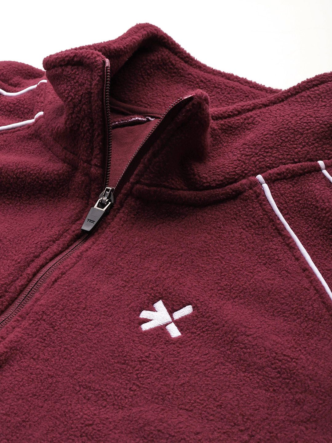 HRX by Hrithik Roshan Mock Collar Fleece Sweatshirt