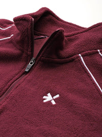 HRX by Hrithik Roshan Mock Collar Fleece Sweatshirt