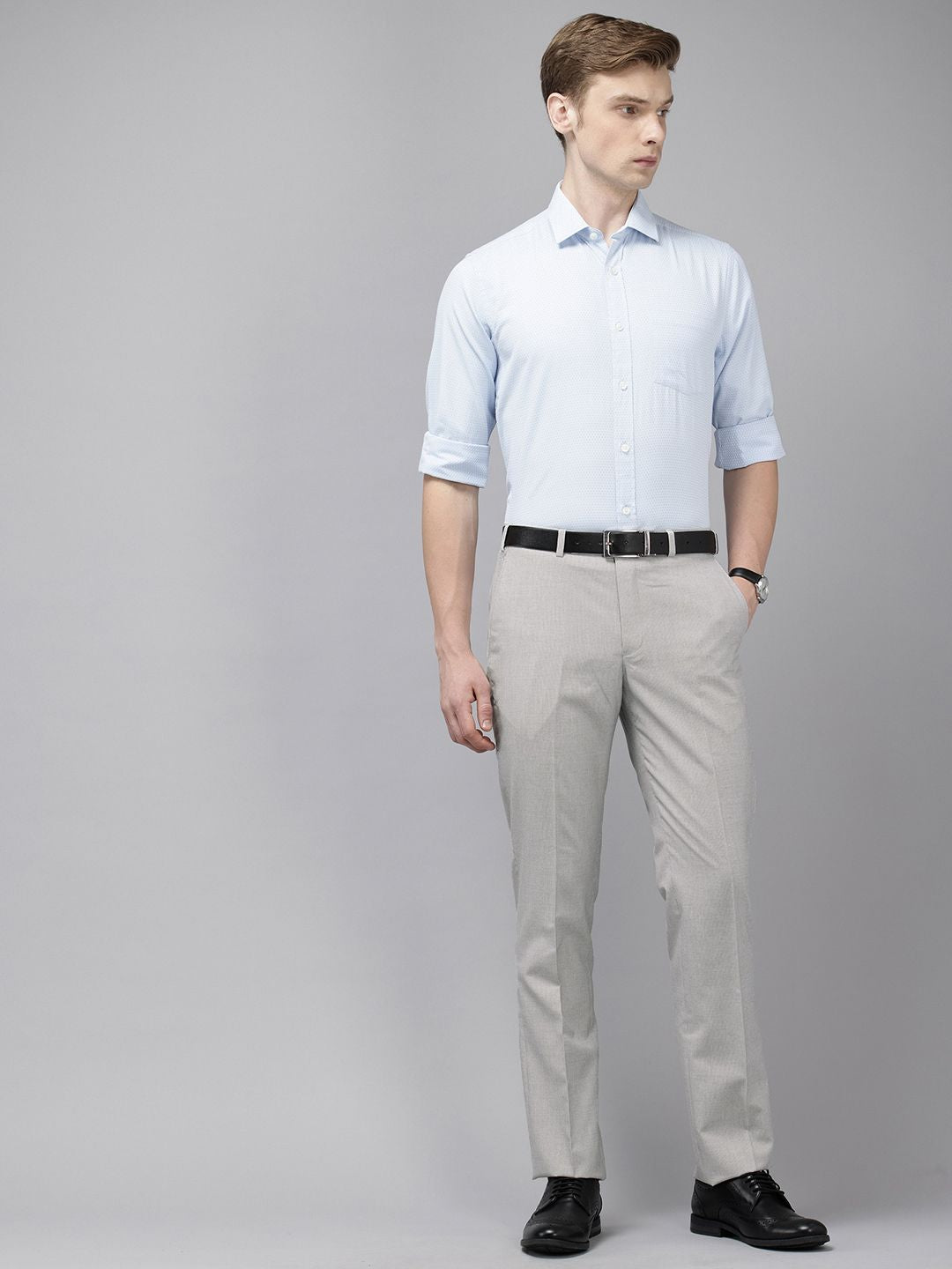 Park Avenue Men Striped Trousers