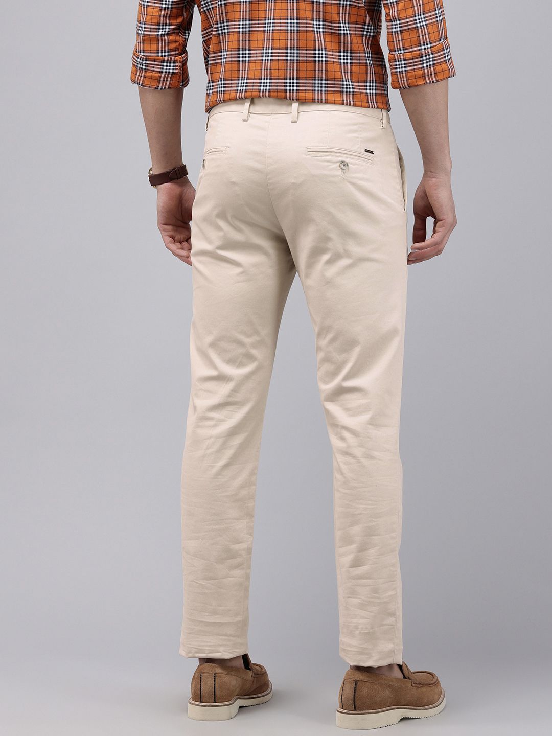Park Avenue Men Super Slim Fit Chinos Trousers