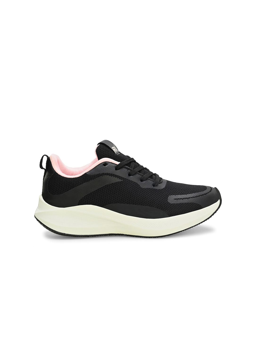 HRX by Hrithik Roshan Women Black & Pink Memory Foam Mesh Running Shoes