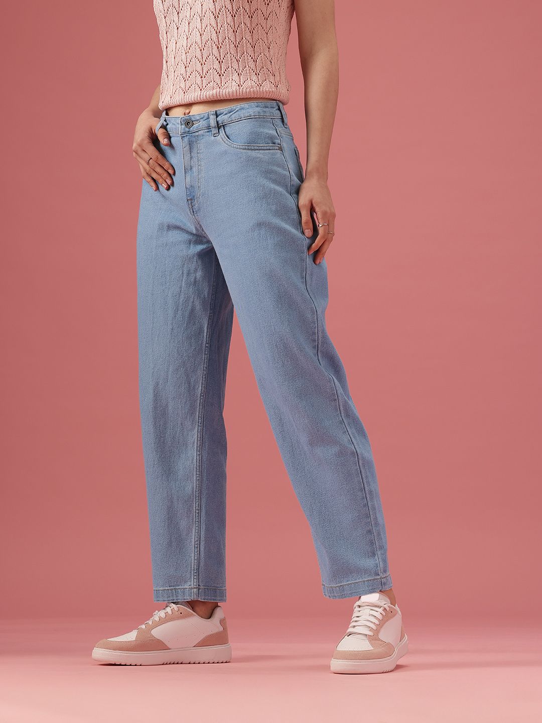 DressBerry Women High-Rise Light Fade Stretchable Jeans