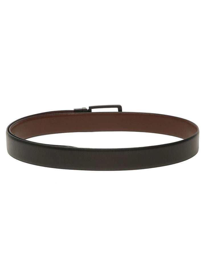 Teakwood Leathers Men Textured Leather Reversible Belt