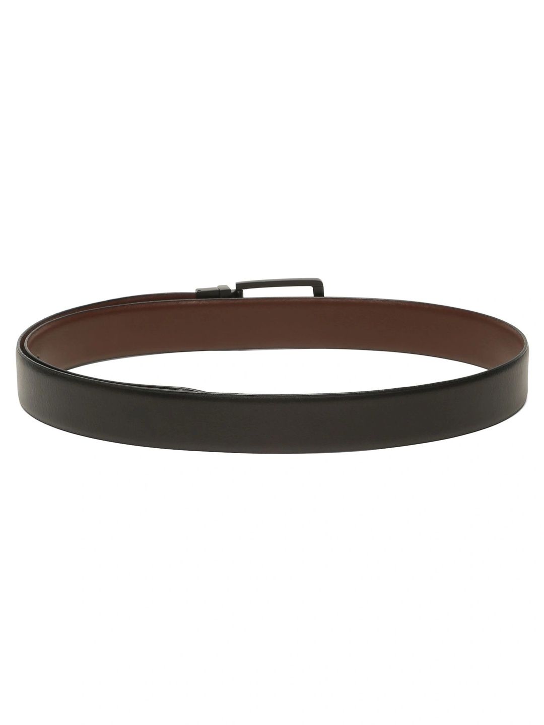 Teakwood Leathers Men Textured Leather Reversible Belt