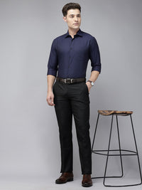 Park Avenue Pure Cotton Self-Design Slim Fit Formal Shirt
