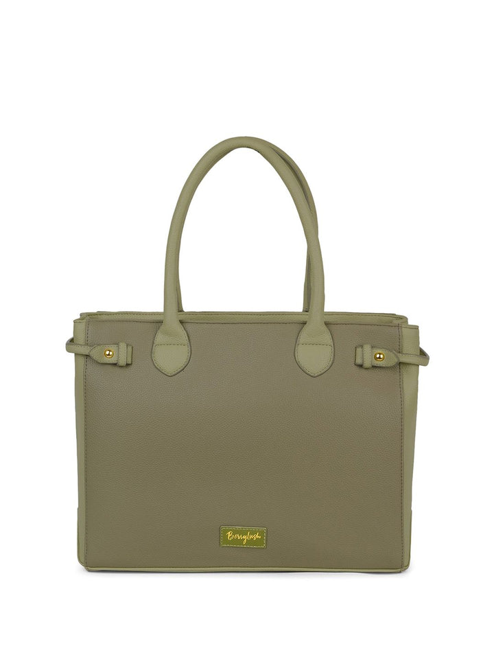 Berrylush Women's Structured Handheld Bag with Applique