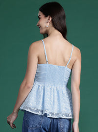 DressBerry Embroidered Lace Empire Top