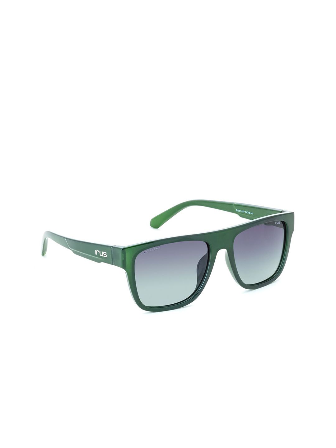 Irus oleh Idee Men Wayfarer Cermin mata hitam dengan lensa terpolarisasi dan UV IRS1361C4PSG