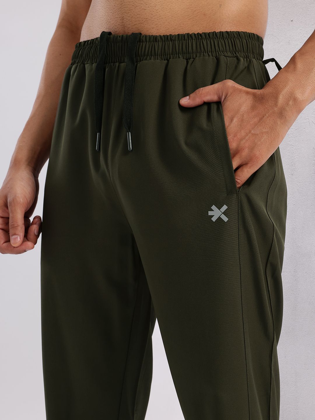 HRX by Hrithik Roshan Men Zipped Hem Rapid-Dry Training Track Pants