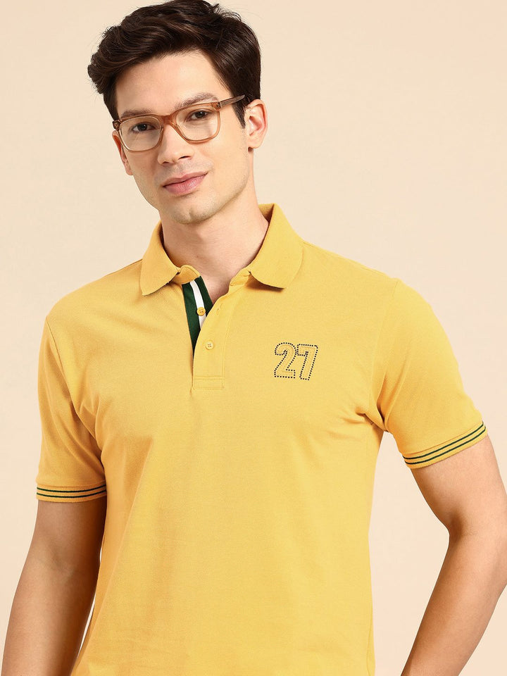 Being Human Polo Collar Pure Cotton T-shirt