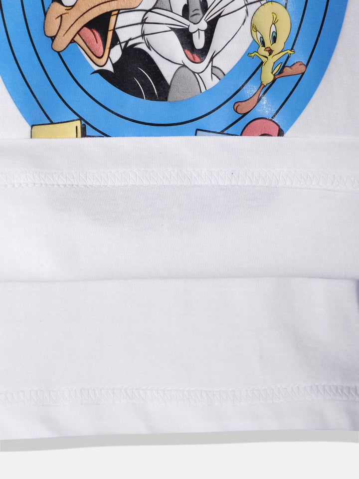 Happy Faces Boys Looney Tunes Printed Pure Cotton T-shirt