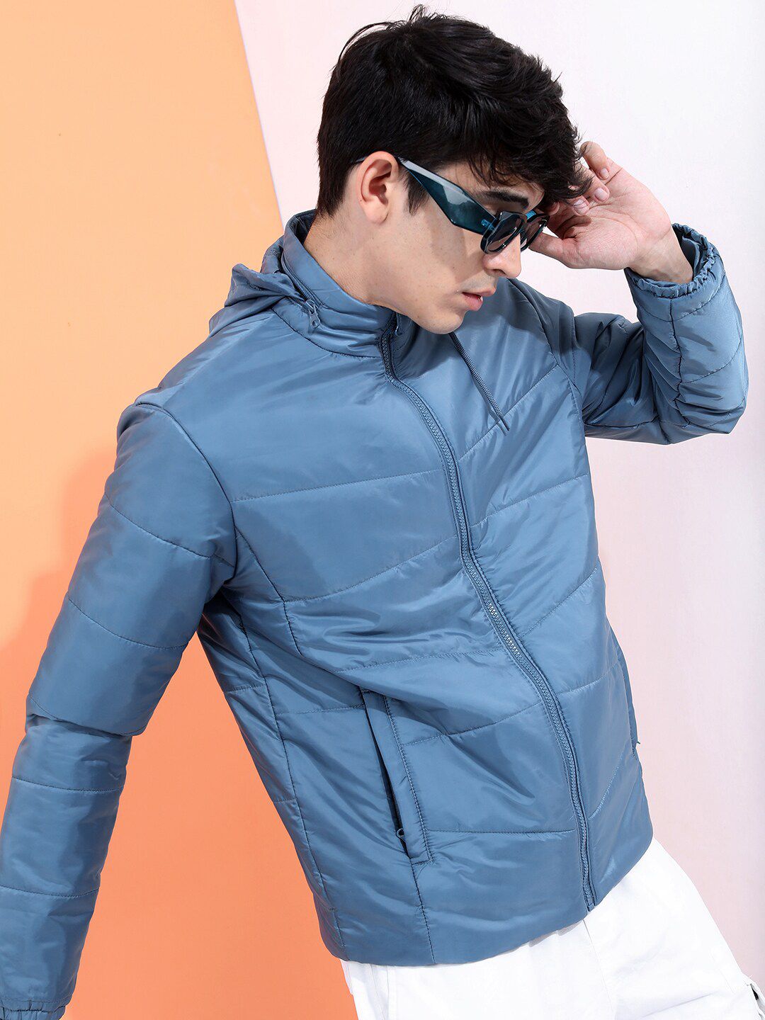 HIGHLANDER Men Blue Puffer Jacket